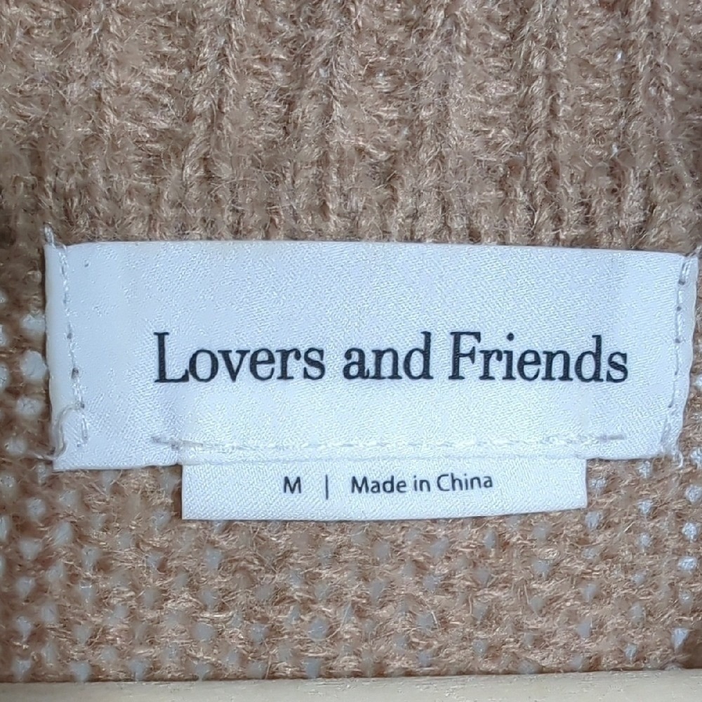 Lovers and Friends Anthea Sweater Dress Camel Medium‎ Cozy Warm Fall Cabincore - Picture 12 of 16